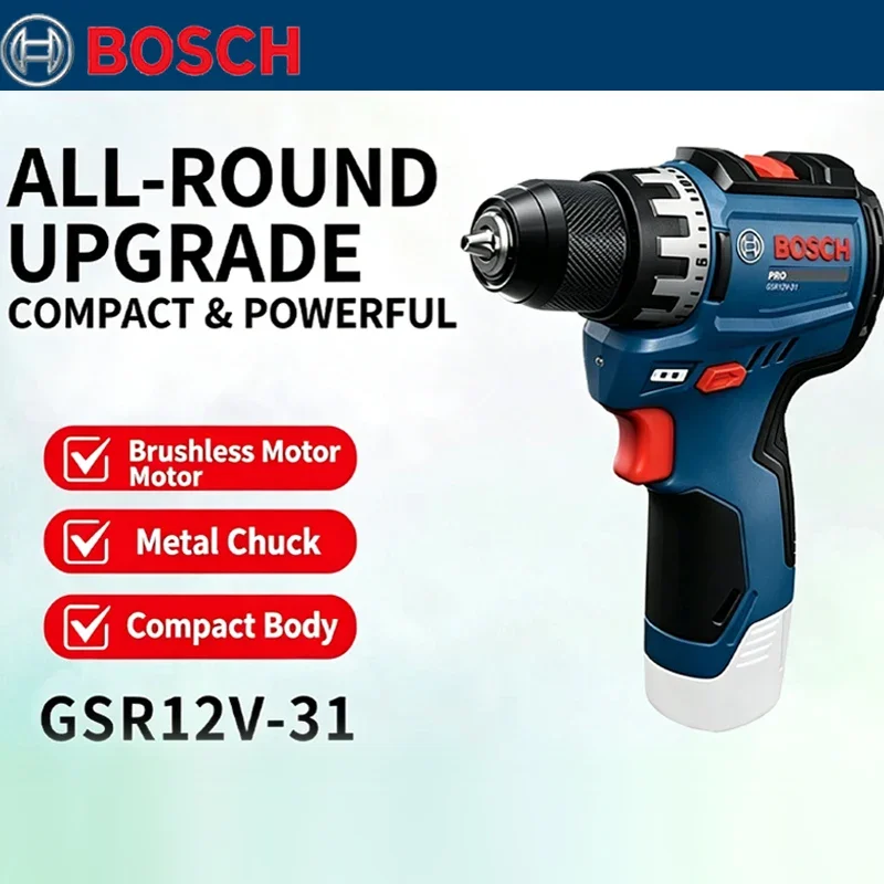 Power Tools Drill - Bosch GSR 12V-31 Fırçasız Elektrikli Matkap