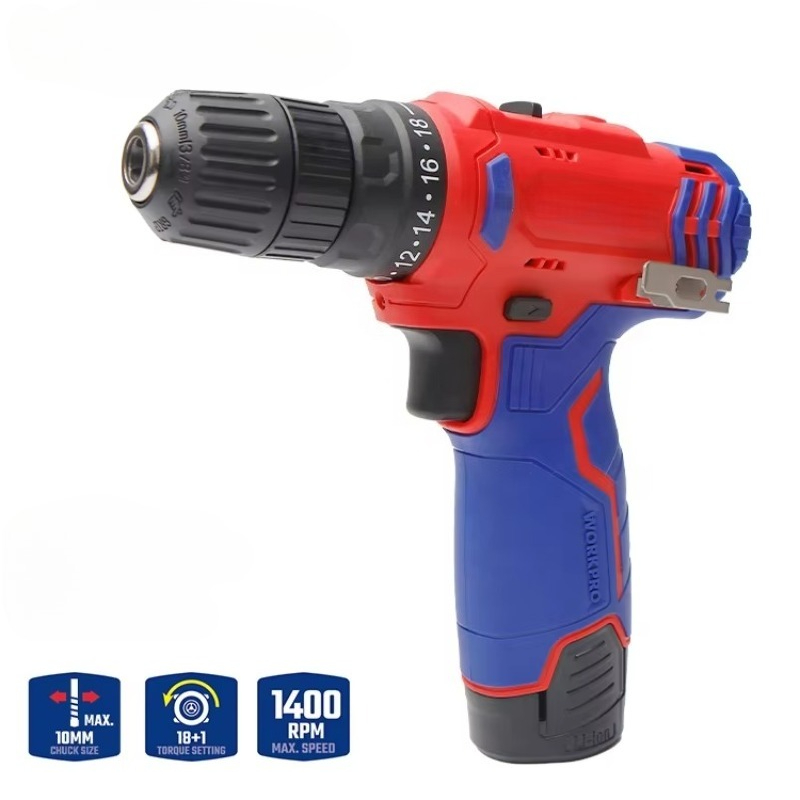 Power Tools Drill - 12V 10mm Akülü Matkap Akülü Elektrikli