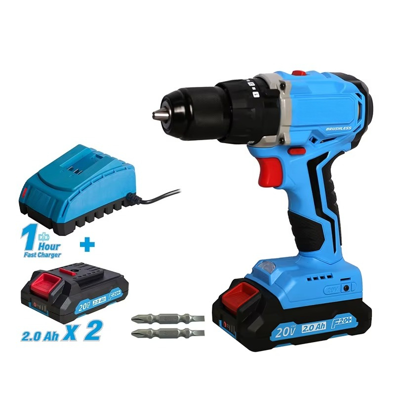 Power Tools Drill - 20V Akülü Fırçasız Matkap Güçlü Alet