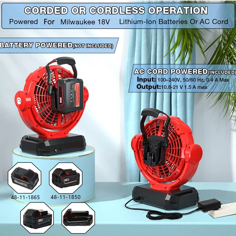 Milwaukee için Akülü Fan 18V L - Power Tools Construction incelemesi ve fiyatı
