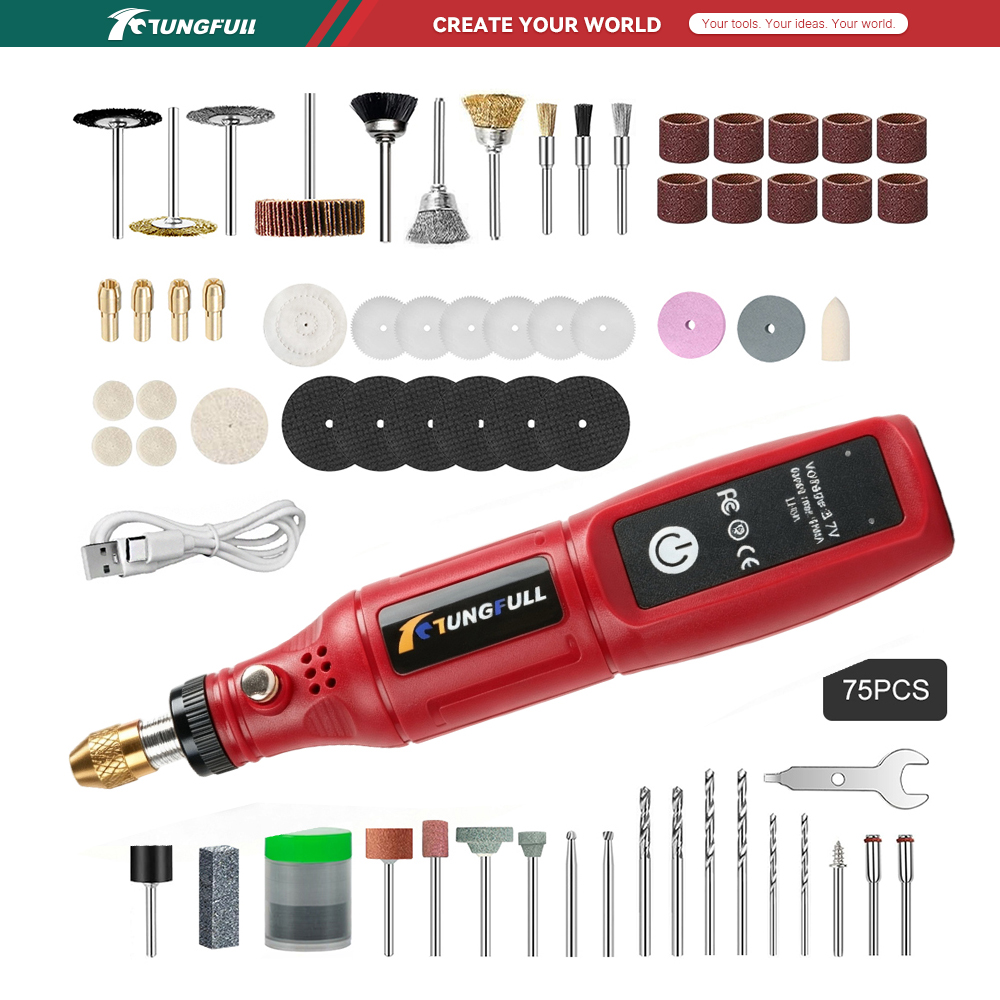 TUNGFULL 3.7V Kablosuz Döner A - Power Tools Safety incelemesi ve fiyatı