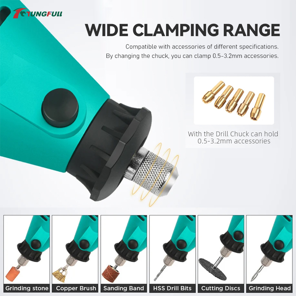 TUNGFULL Mini Elektrikli Taşla - Power Tools Total incelemesi ve fiyatı