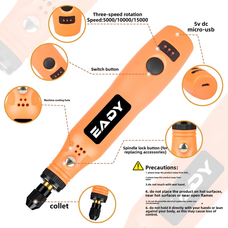USB Kablosuz Döner Alet Seti – - Power Tools Total incelemesi ve fiyatı