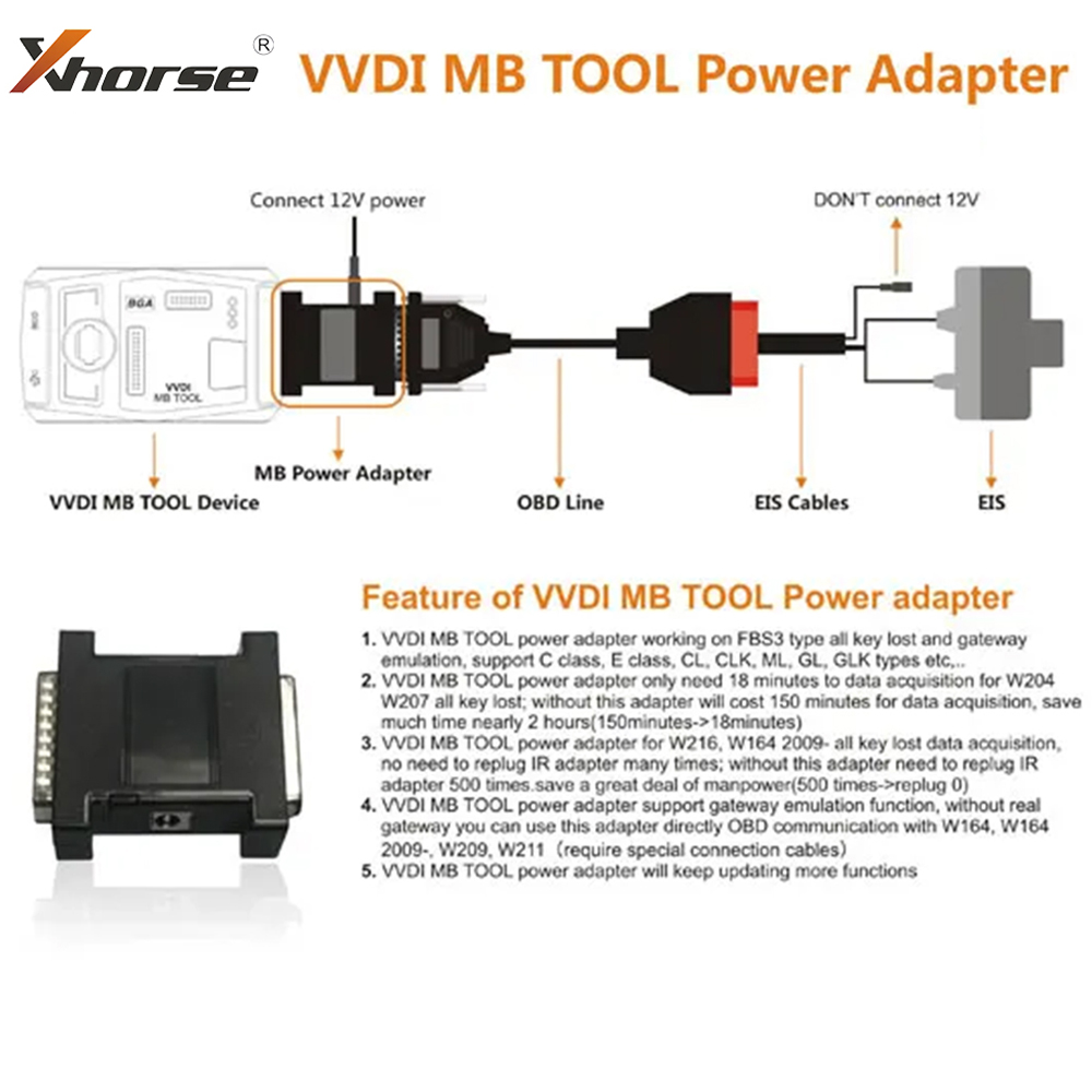 Xhorse VVDI MB BGA Aracı Güç A - Power Tools Total incelemesi ve fiyatı
